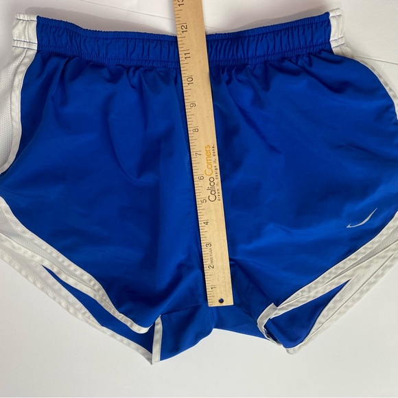 Nike Tempo blue white side panel running shorts brief lined size medium - Picture 11 of 13